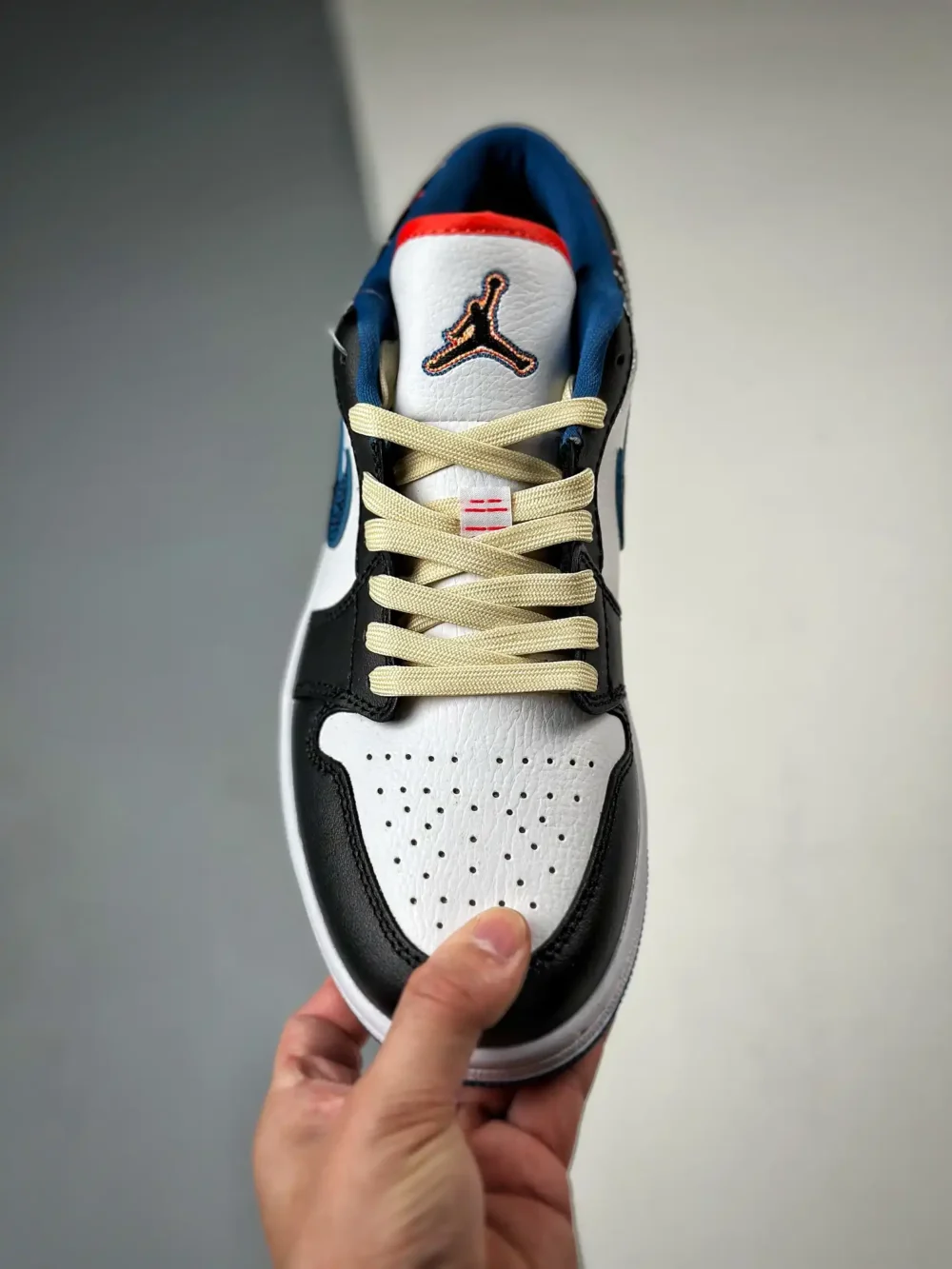 Air Jordan 1 Low WhiteIndustrial Blue-Black-Siren Red FV3622-141 - Image 5