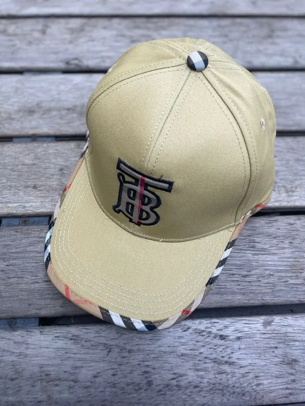 Burberry Monogram Logo Beige Colour Cap