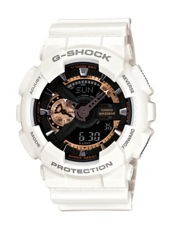 G-Shock Men's Analog-Digital White GA-110 Series GA-110RG-7A For Sale