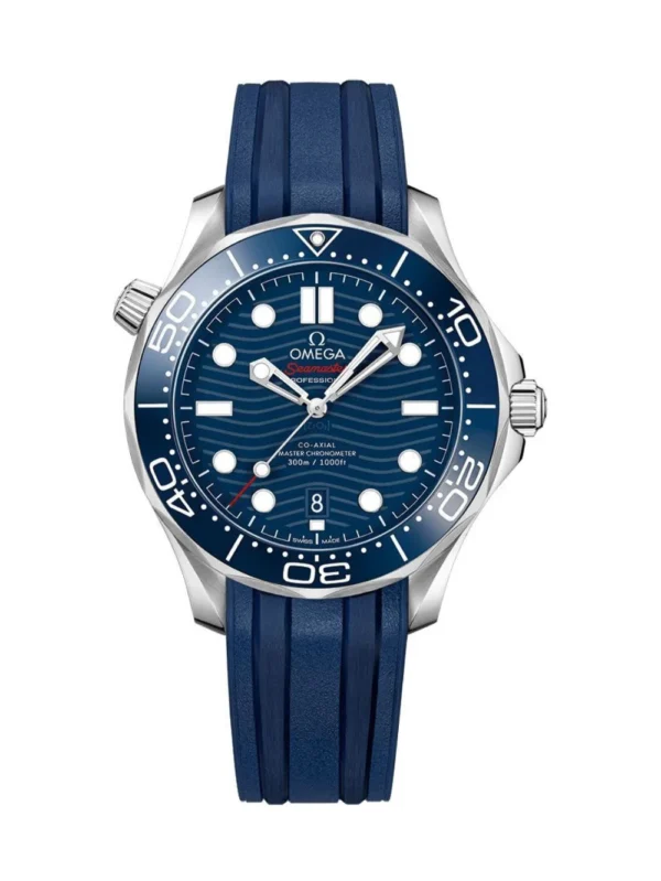Omega Seamaster Diver 300M Blue Dial Rubber-Strap-42