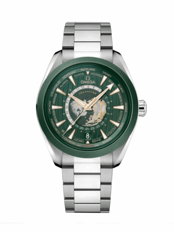 Omega Aqua Terra 150M Co-Axial Master Chronometer GMT Worldtimer 43 mm