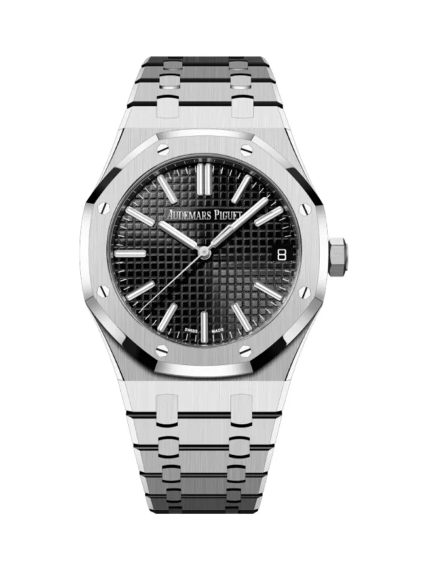 Audemars Piguet Royal OAK Selfwinding Grande Tapisserie Black Dial 41mm Men's Watch