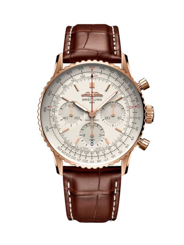 Breitling Navitimer B01 Chronograph Brown Leather 41mm Men's Watch