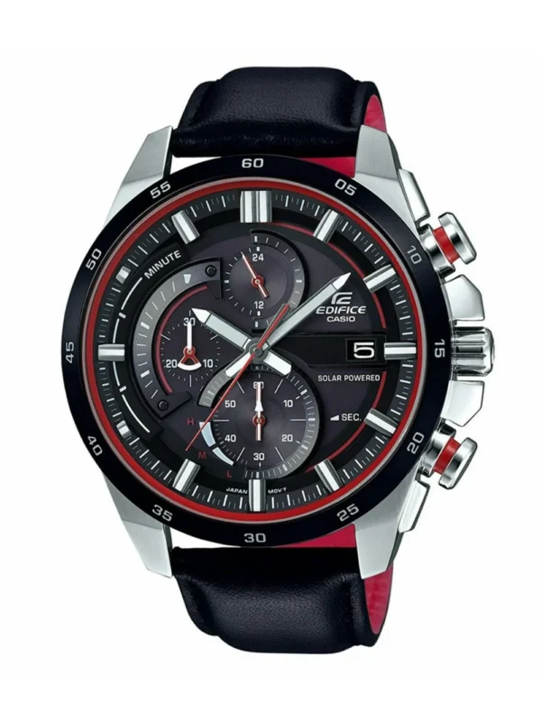 Casio Edifice EQS600BL-1A Black Chronograph 49mm Men's Watch