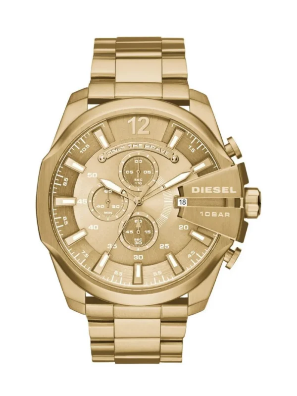 Diesel DZ4360 Gold-Tone Mega Chief Chronograph 53MM Men's Watch