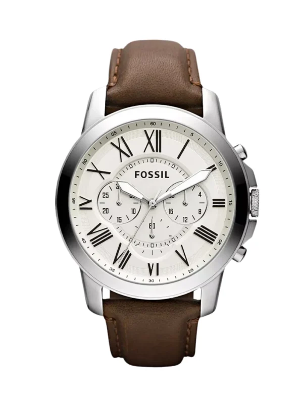 Fossil Grant Chronograph Brown Leather FS4735 44MM Men's Watch