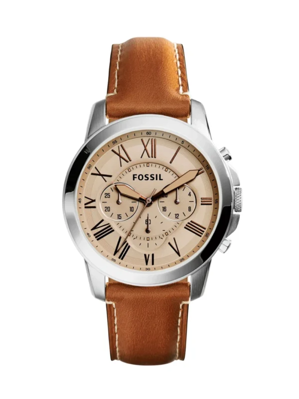 Fossil Grant Chronograph FS5118 Beige Dial 44MM Men's Watch