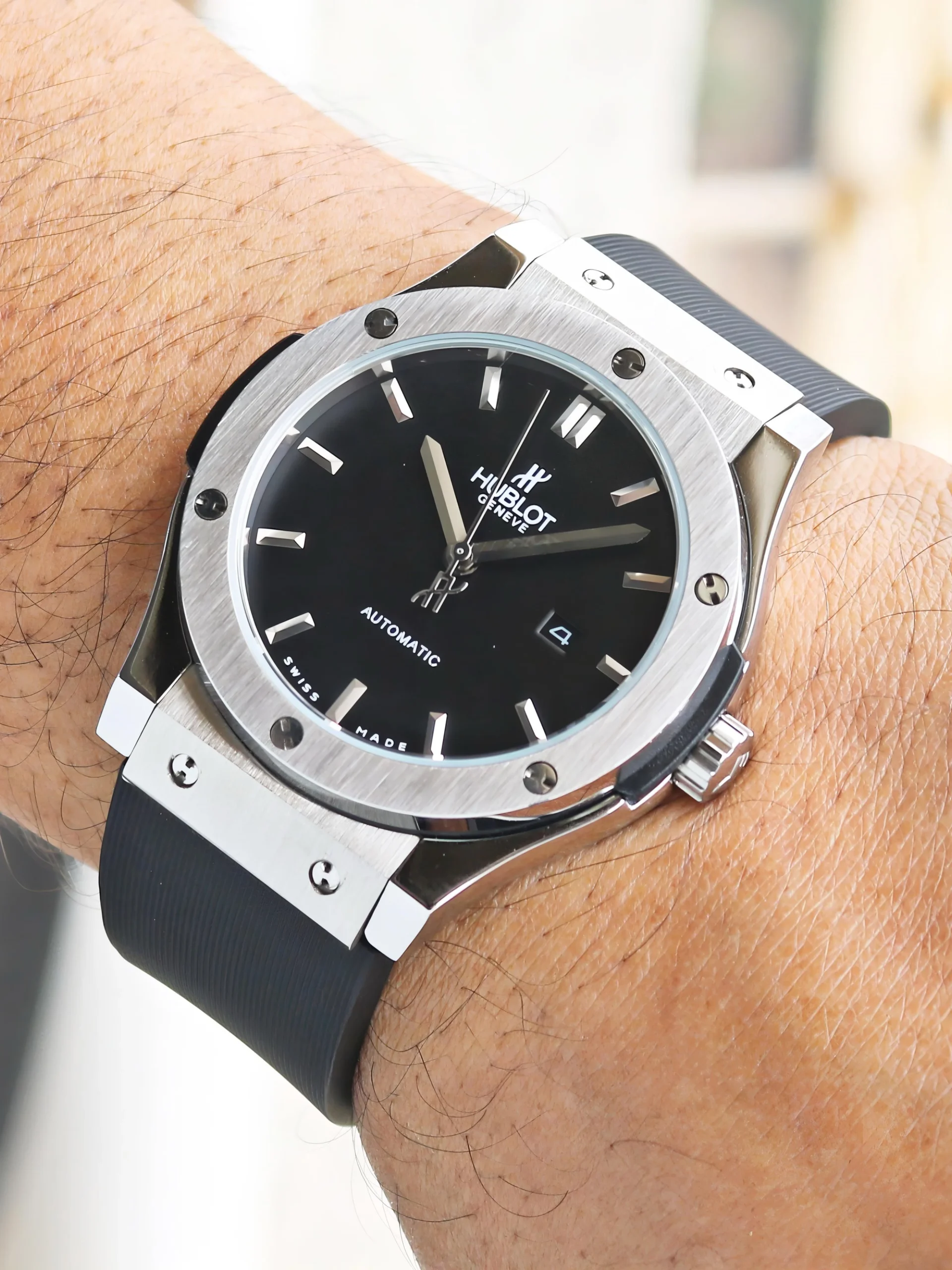 Hublot Classic Fusion Titanium with Black Rubber Strap 45MM Men's Watch