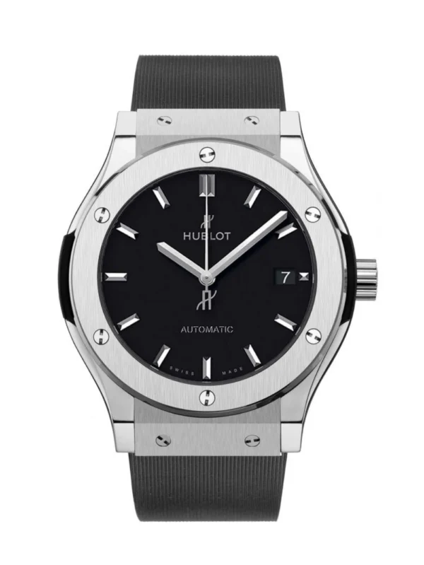 Hublot Classic Fusion Titanium with Black Rubber Strap 45MM Men's Watch