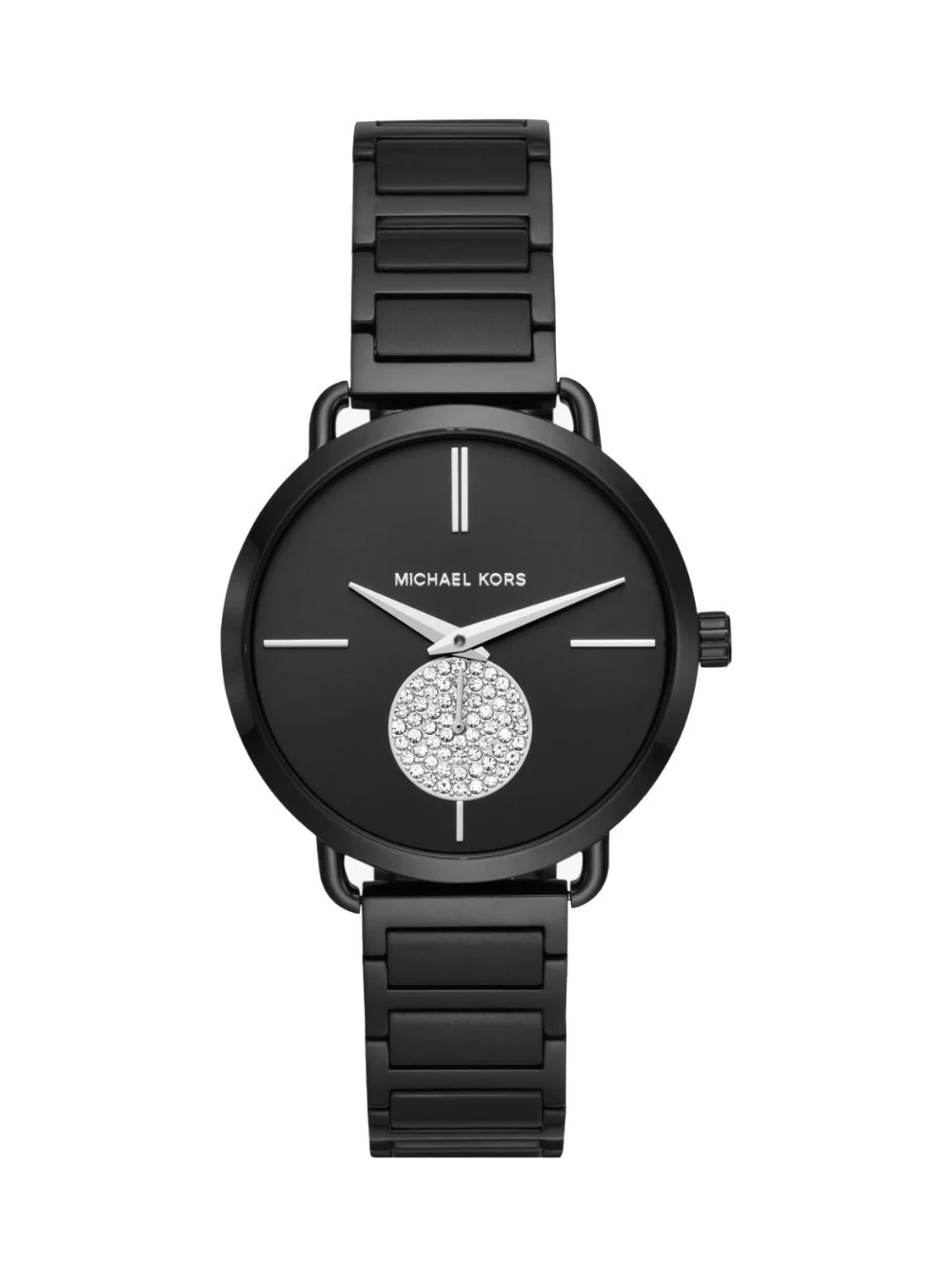 Michael Kors Portia Black Two-Hand Sub-Eye 37MM Women's Watch