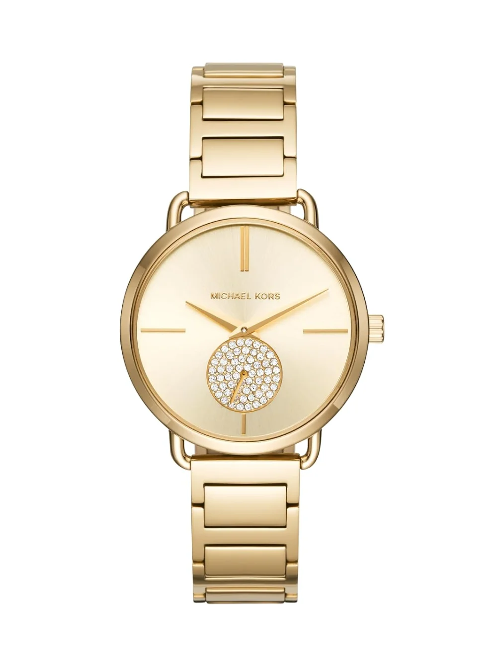 Michael Kors Portia Gold-Tone Two-Hand Sub-Eye 37MM Women's Watch