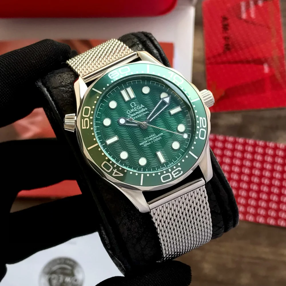 Omega Seamaster Diver 300M James Bond 60th Anniversary Green Dial Men's