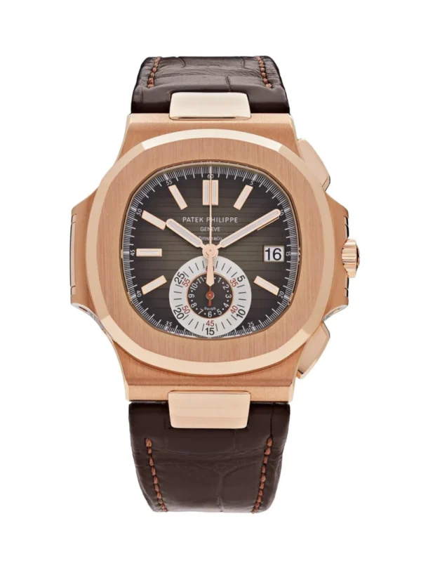 Patek Philippe Nautilus Chronograph Date Rose Gold 40MM Men's Watch