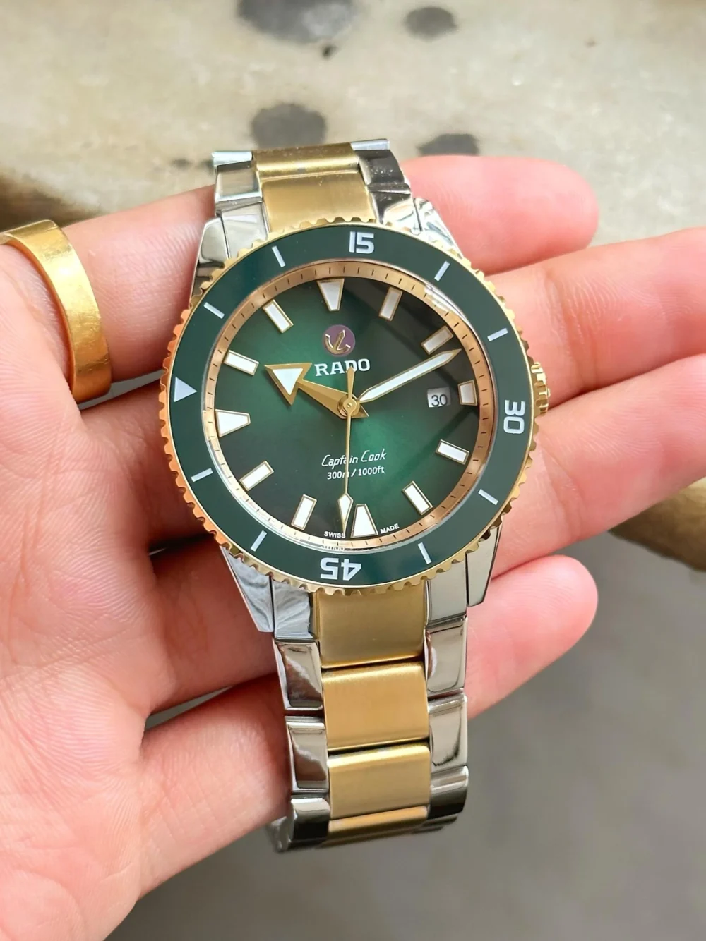 Rado Captain Cook Automatic Green Dial 42mm Men's Watch
