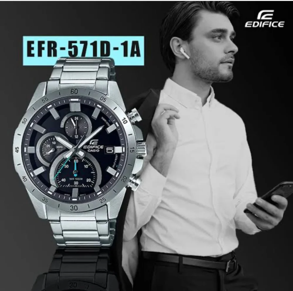 Casio Edifice EFR-571D-1AV 47mm Men's Watch