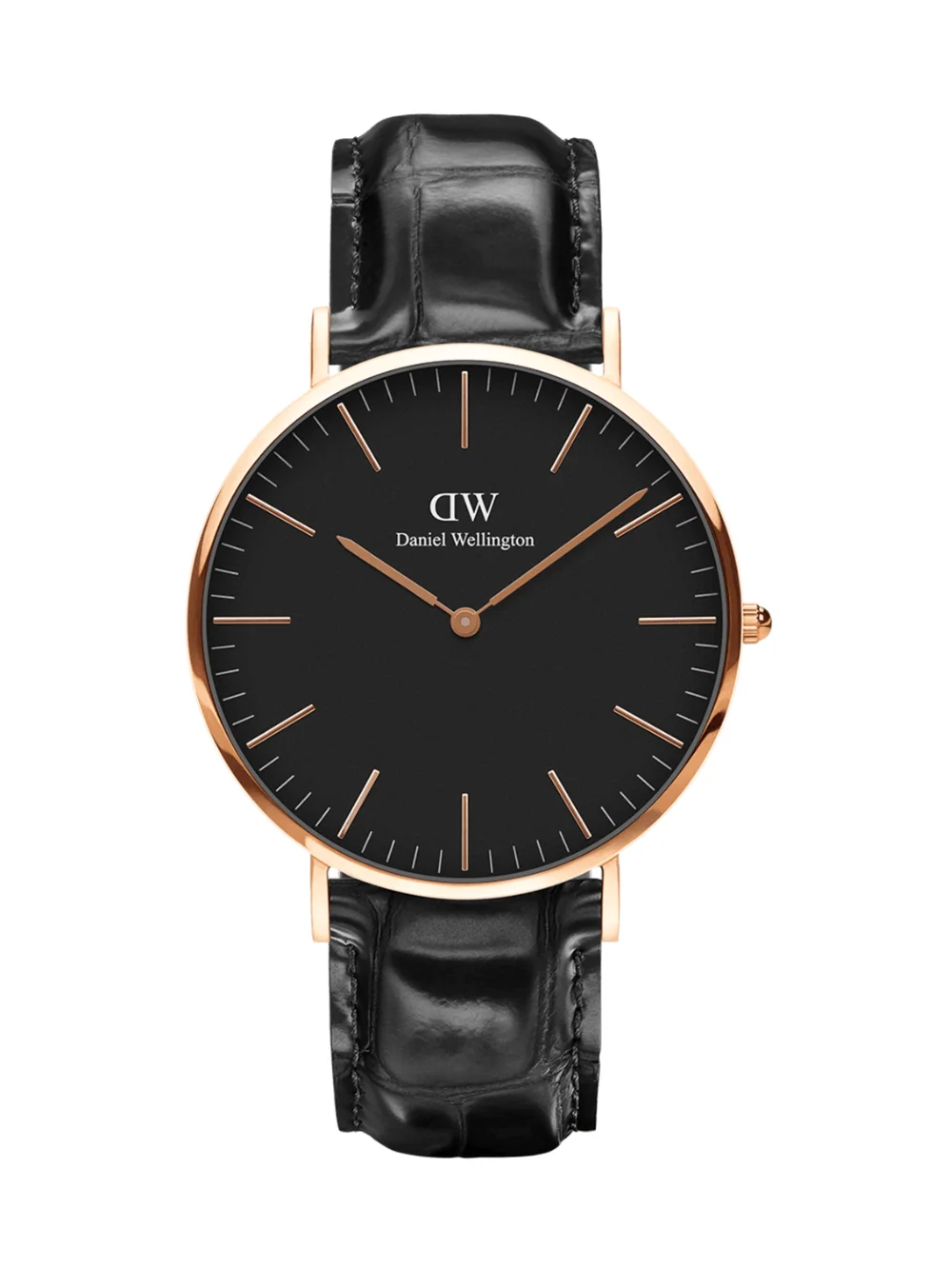 Daniel Wellington Classic Reading Rose Gold, Black Dial 40mm