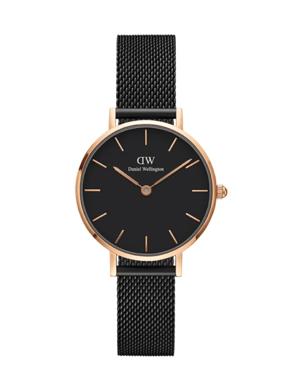 Daniel Wellington Petite Ashfield Black Chain Black Dial 32 MM Women's Watch