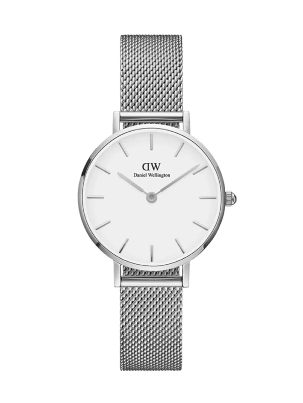Daniel Wellington Petite Sterling Silver Chain White Dial 32 MM Women's Watch