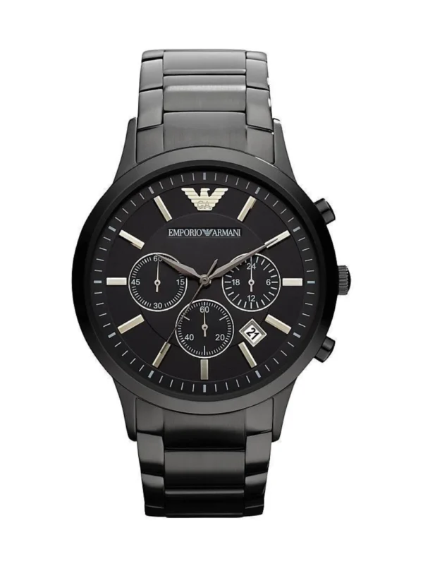 Emporio Armani Black Chronograph AR2453 43 MM Men's Watch