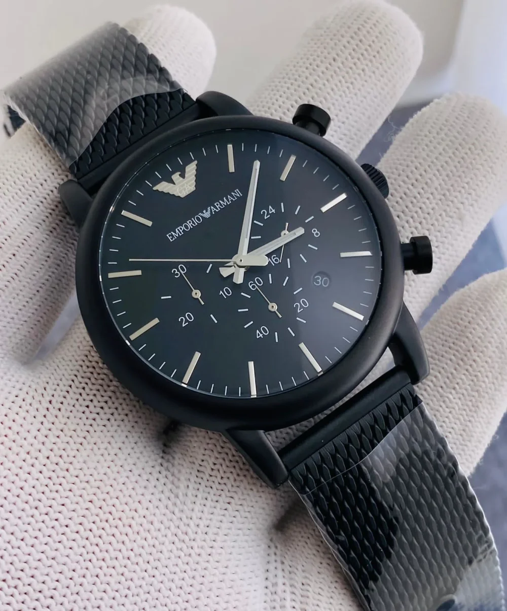 Emporio Armani Chronograph Black AR1968 46 MM Men’s Watch - plsbuy.co.in