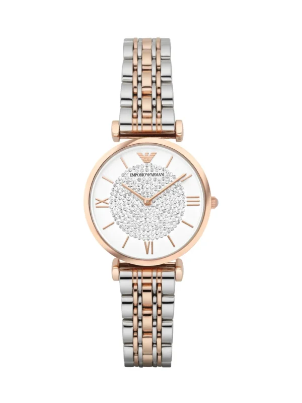 Emporio Armani Gianni T-Bar Analog White Dial Ar1926 32 mm Women's Watch