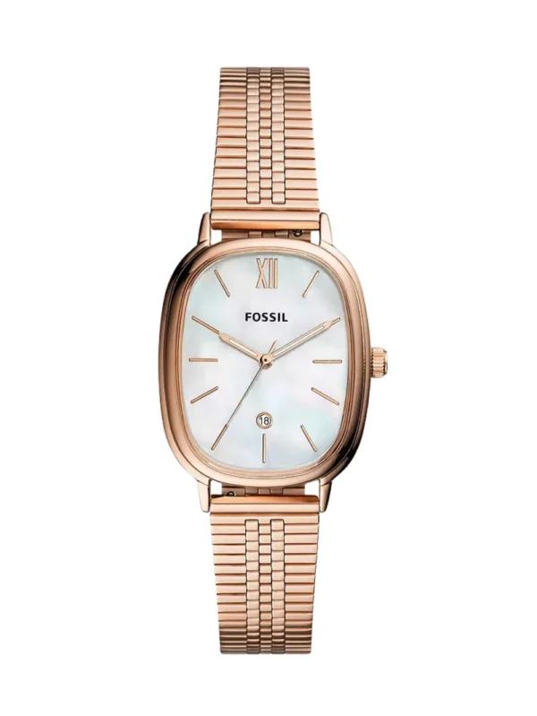 Fossil BQ3609 Lyla Three-Hand Date Rose Gold-Tone 28mm Women's Watch