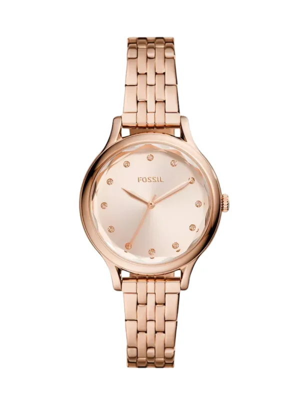 Fossil Laney Three-Hand Rose Gold-Tone Stainless Steel 33mm Women's Watch