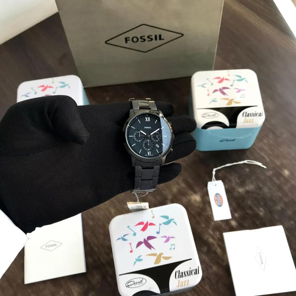 Fossil Neutra Chronograph Black Dial FS5474 44mm Men's Watch