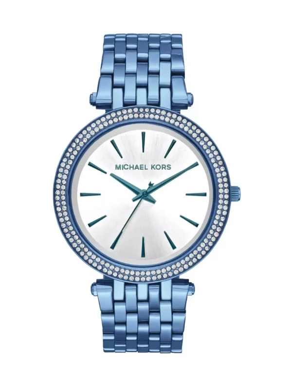 Michael Kors Darci Blue Chain White Dial MK3675 39 MM Women's Watch