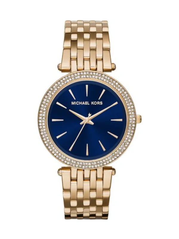 Michael Kors Darci Rose Gold-Tone Blue Dial MK3406 39 MM Women's Watch