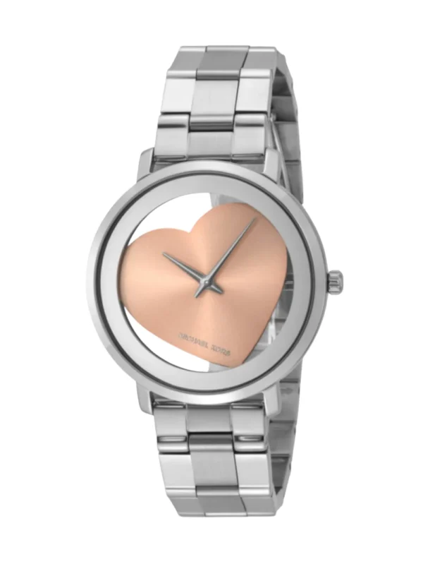 Michael Kors Jaryn Silver-Tone Heart Dial MK3620 38 MM Women's Watch