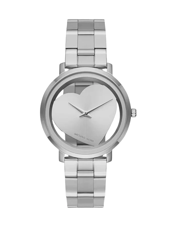 Michael Kors Jaryn Silver-Tone Heart Dial MK3620 38 MM Women's Watch