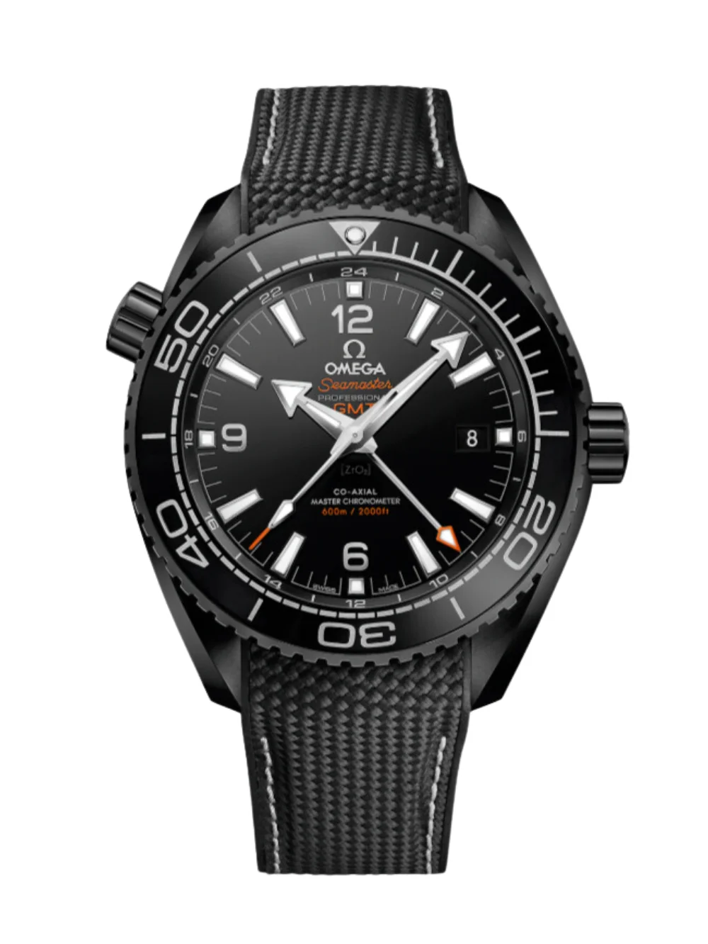 Omega Seamaster Planet Ocean 600M Black Ceramic On Rubber Strap 45.5 mm Men's Watch