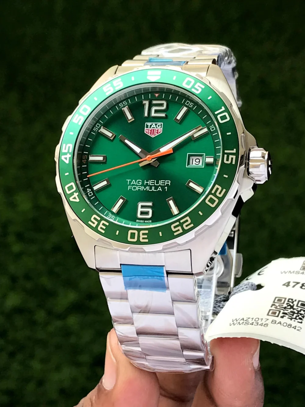 Tag Heuer Formula 1 Date Quartz Green Dial 43 mm Men's Watch
