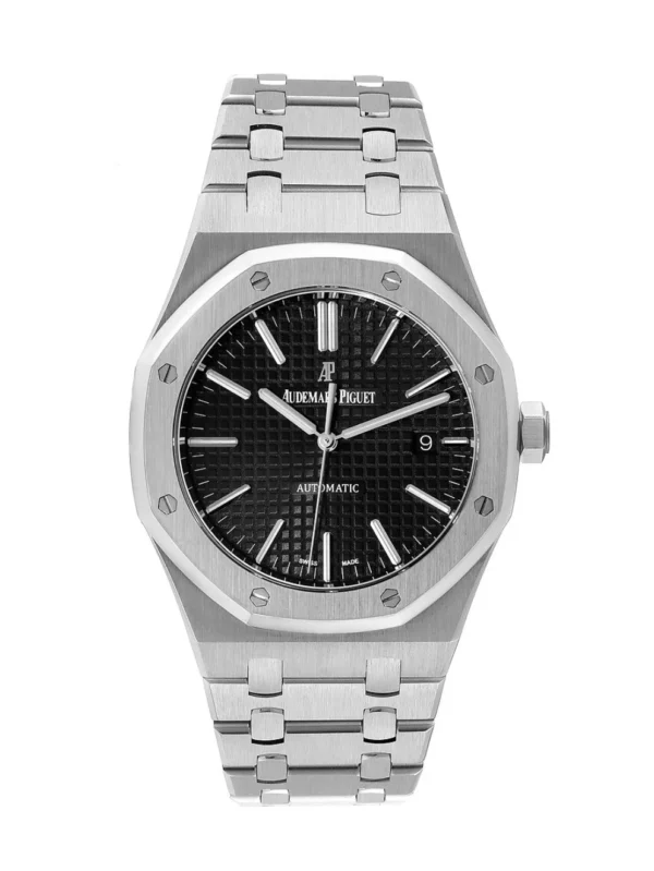 Audemars Piguet Royal Oak Quartz Black Dial Stainless steel 41mm Men's Watch