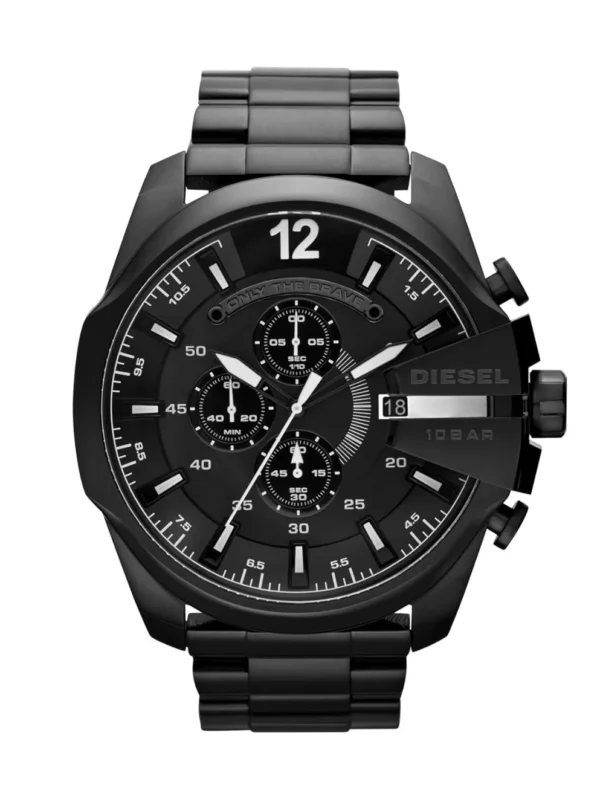 Diesel Mega Chief Black 10 Bar Chronograph 51MM Men's Watch - DZ4283