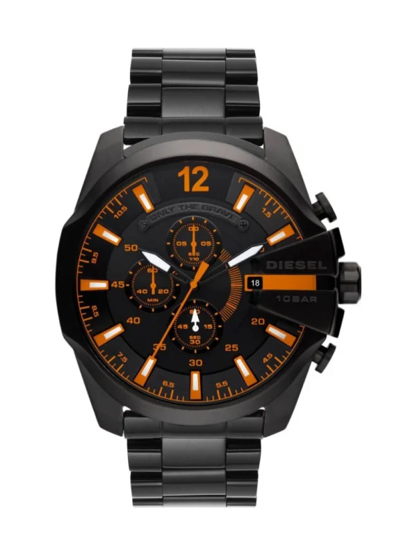 Diesel Mega Chief Black 10 Bar Chronograph 51MM Men's Watch - DZ4291