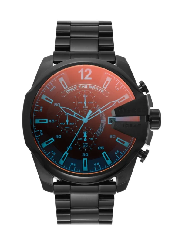 Diesel Mega Chief Black 10 Bar Chronograph 51MM Men's Watch - DZ4318