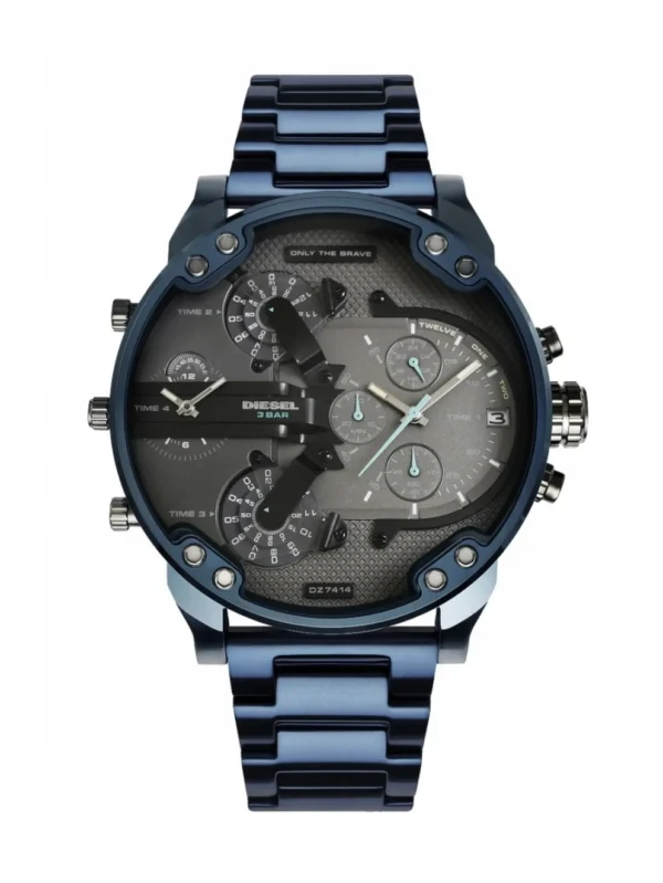Diesel Mr. Daddy 2.0 Blue Chronograph 4 Time Zones Men' Watch - DZ7414