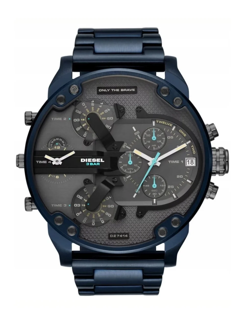 Diesel Mr. Daddy 2.0 Blue Chronograph 4 Time Zones Men' Watch - DZ7414
