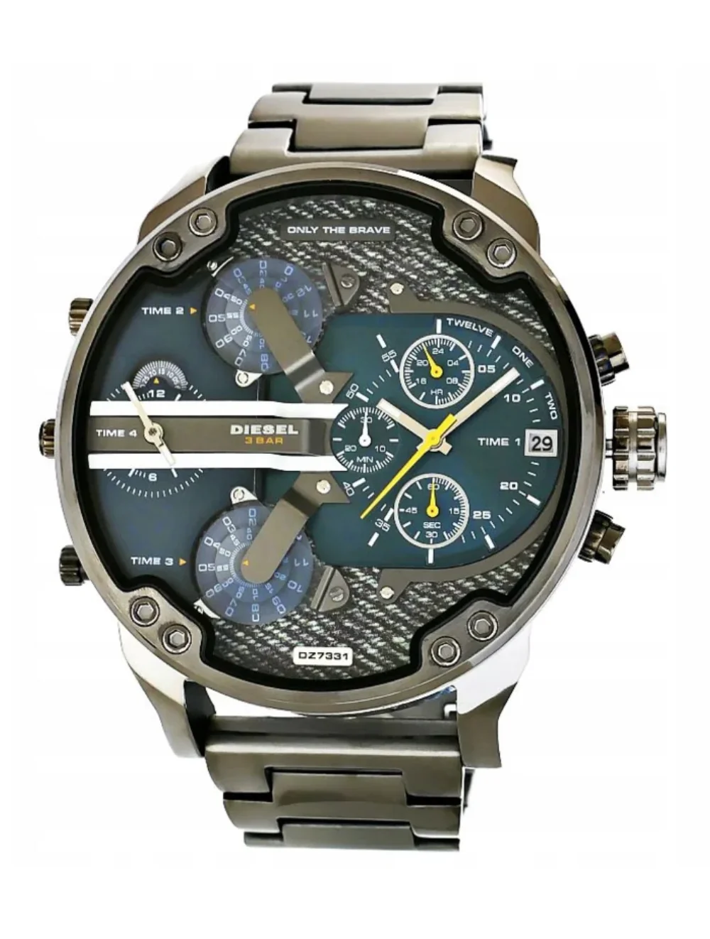 Diesel Mr. Daddy 2.0 Gunmetal-Tone Chronograph 4 Time Zones Men' Watch - DZ7331