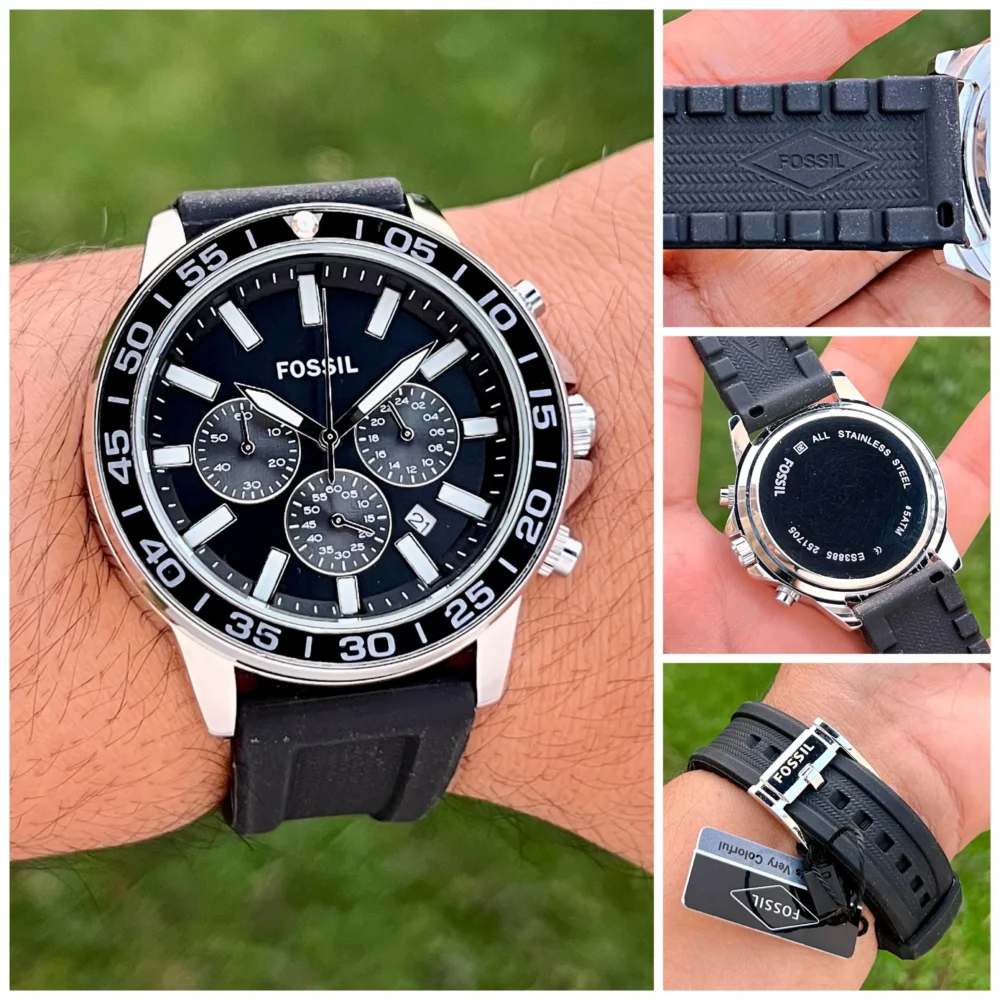 Fossil Bannon Analog Black Dial 45mm Men's Watch-BQ2494