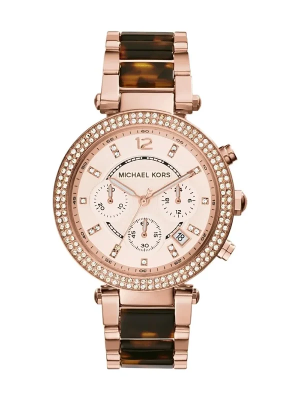 Michael Kors Parker Tortoise & Rose Gold-Tone MK5538 39 MM Women's Watch