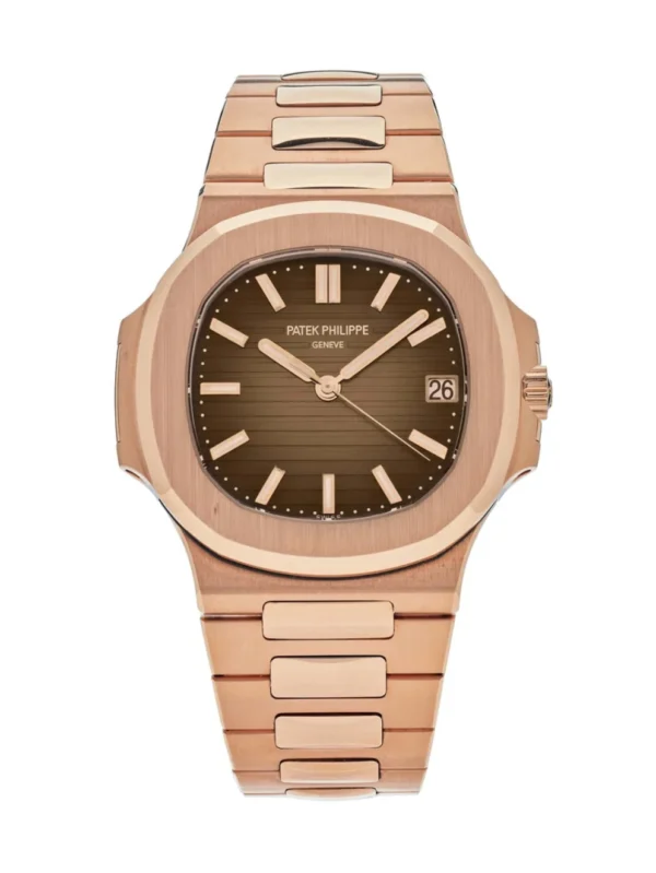 Patek Philippe Nautilus Rose Gold Tone Brown Dial 40mm Men's Watch - 57111R-001