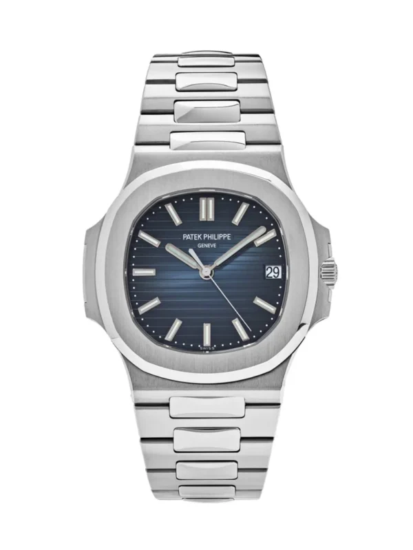 Patek Philippe Nautilus Silver Tone Blue Dial 40mm Men's Watch - 57111A-010