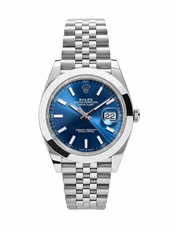 Rolex Datejust Blue Dial Jubilee bracelet 41mm Men's Watch - 126300