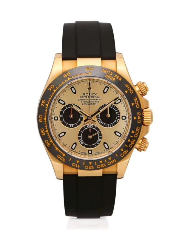 Rolex Daytona Yellow Gold Oysterflex Pickachu Dial 40mm Men's Watch - 126518LN