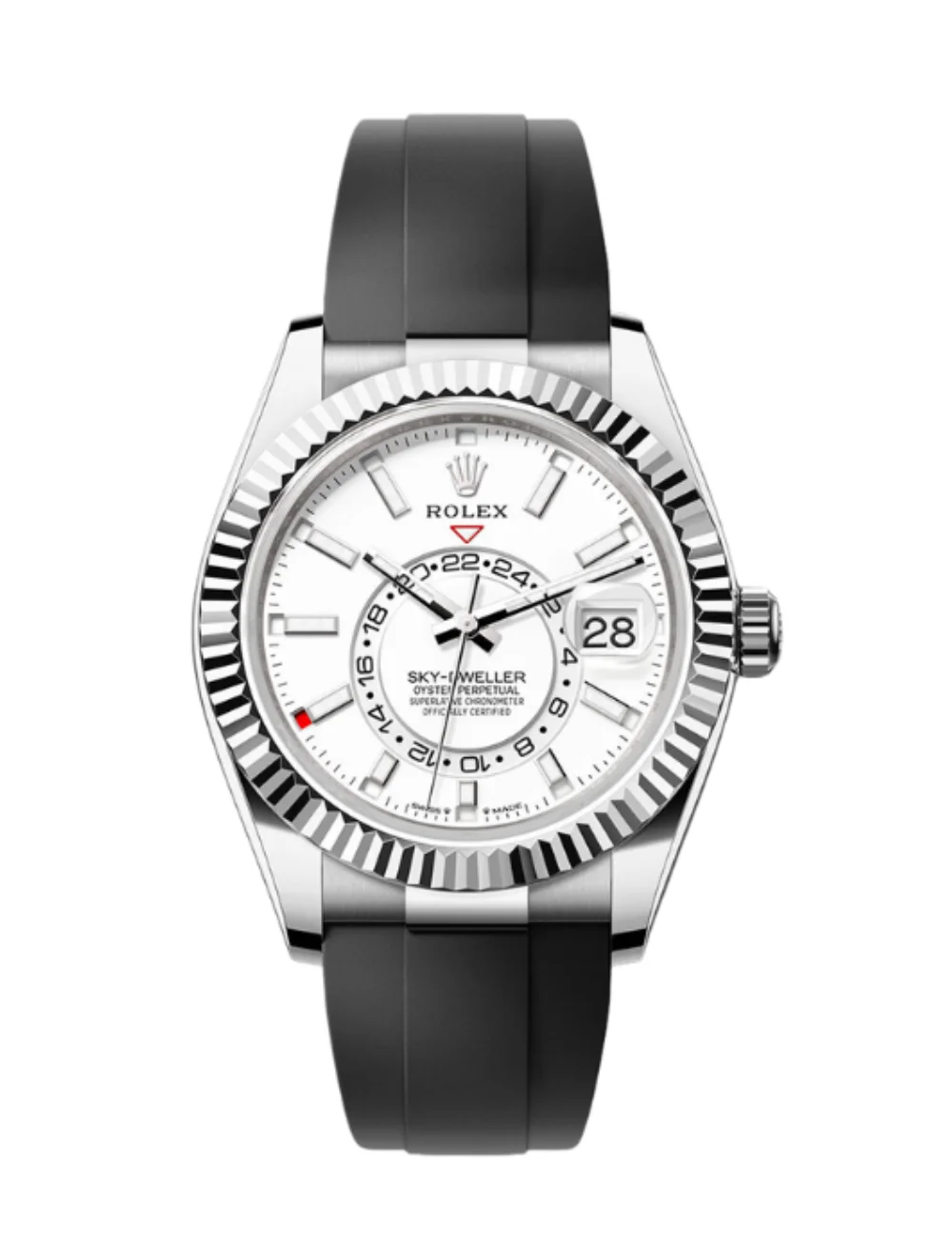 Rolex Sky-Dweller Oyster Silver White Dial M336239-0003 42mm Men's Watch