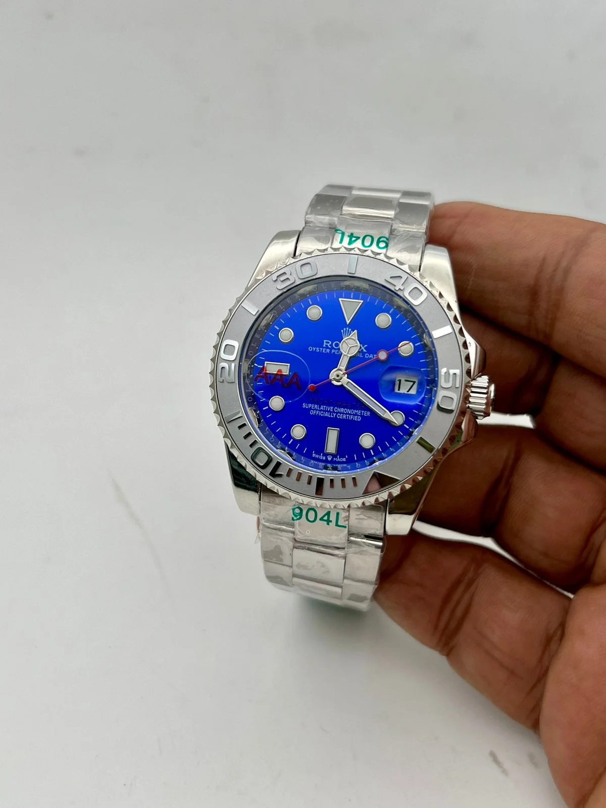 Rolex Yacht-Master Oyster Platinum Blue Dial 40mm Men's Watch - 126622-0002