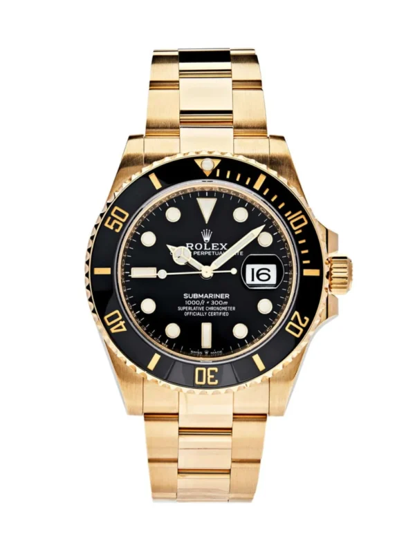 Rolex submariner Date Yellow Gold Black Dial 41mm Men's Watch - 126618LN
